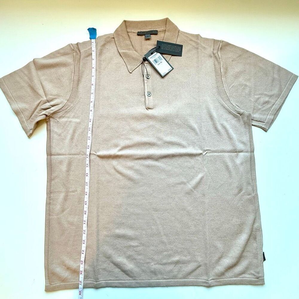 NWT John Varvatos Canon polo in worn mauve color Size XL - Picture 8 of 9